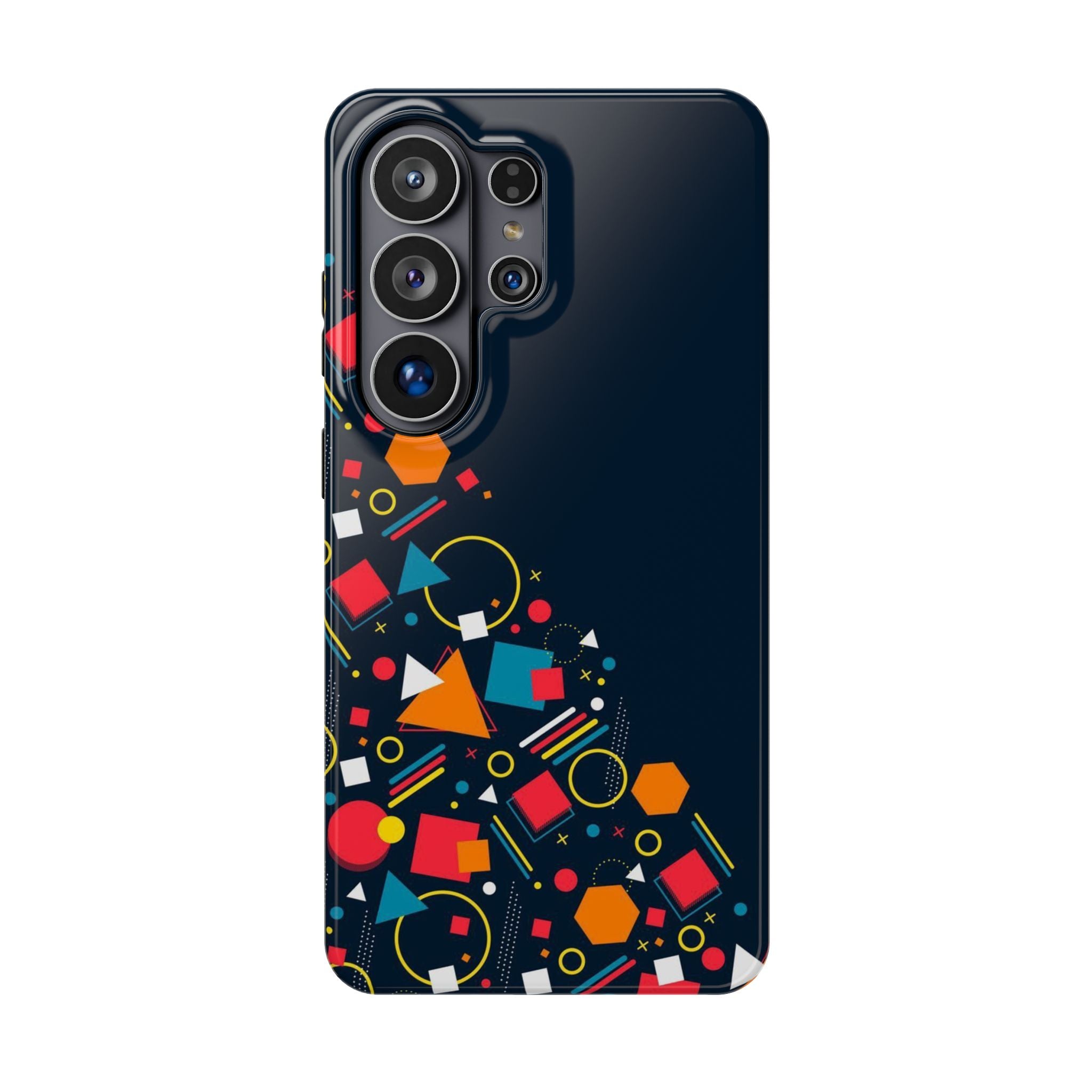 Magnetic Impact-Resistant Phone Case — Geometric Confetti Design