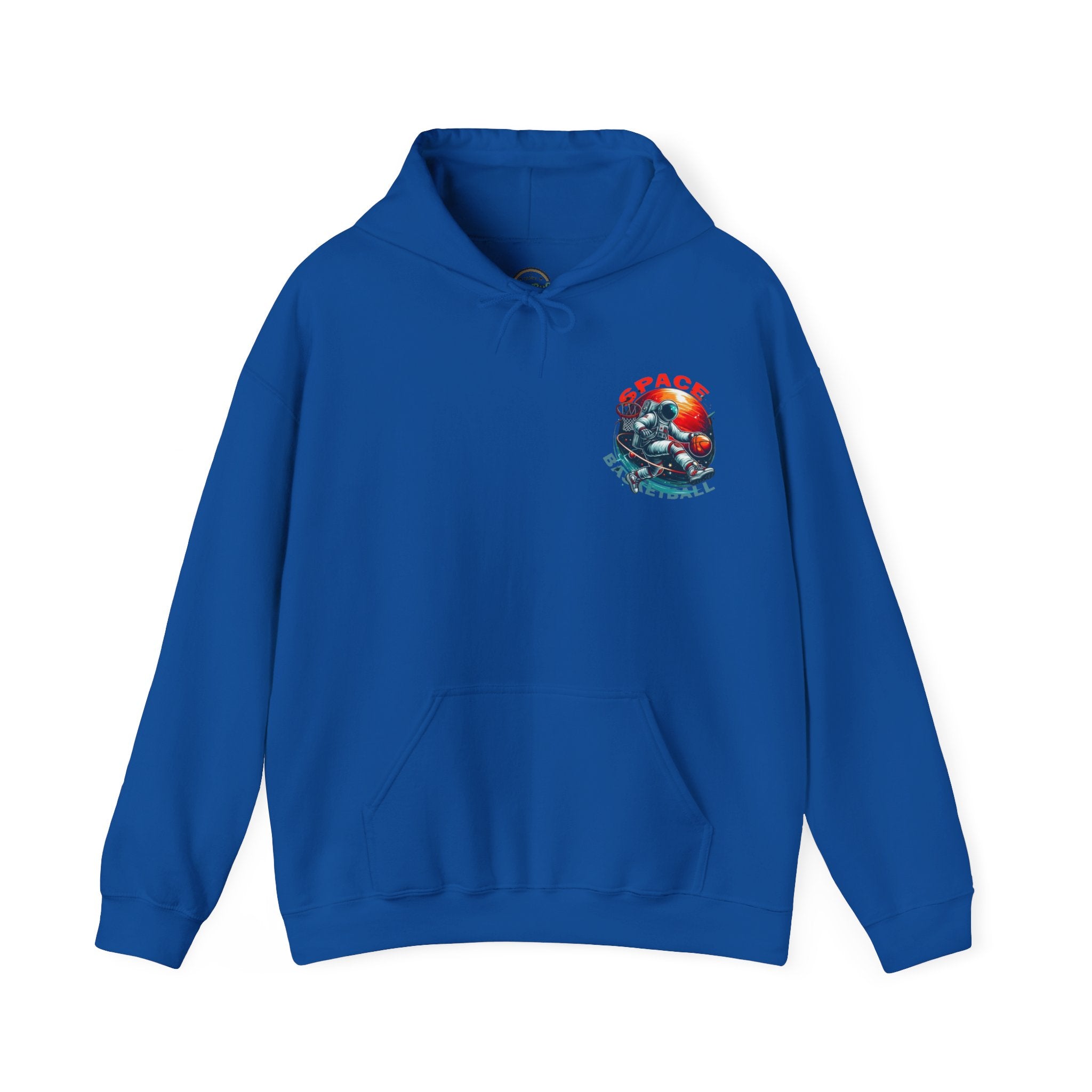 Space Basketball Hoodie - Astronaut Hoop Graphic Pullover