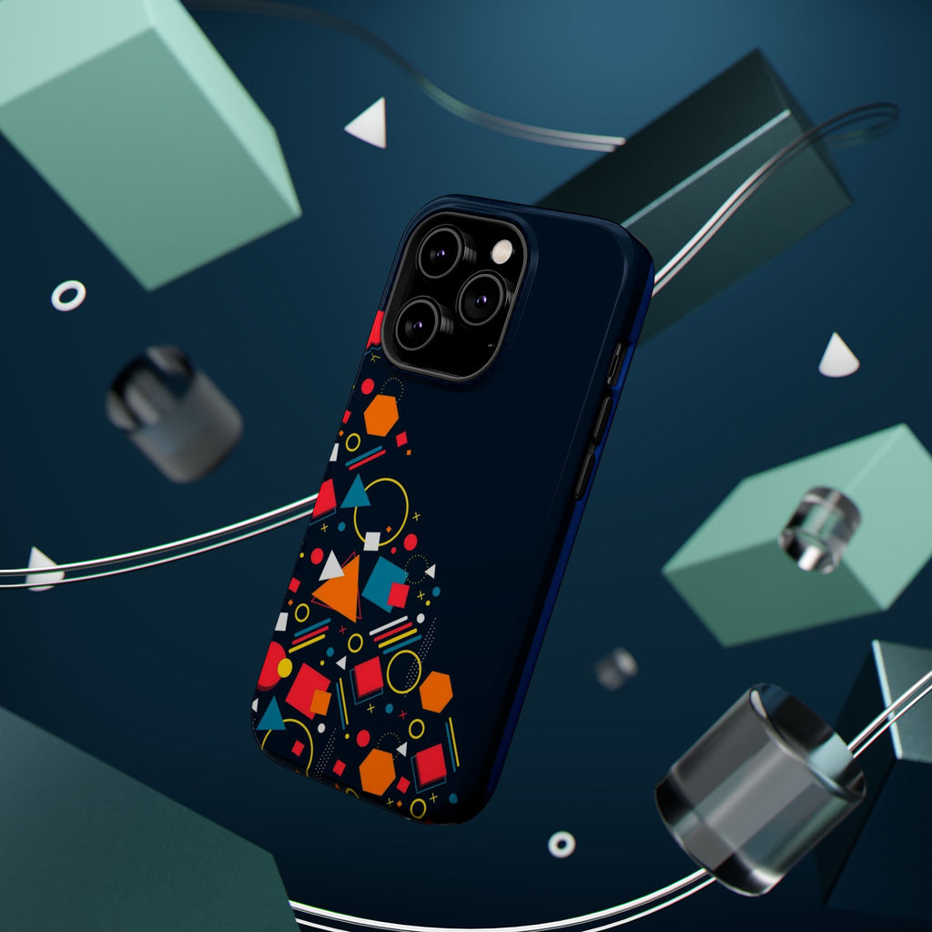 Magnetic Impact-Resistant Phone Case — Geometric Confetti Design